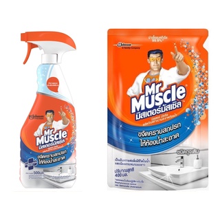 (มี 2 ขนาด) Mr. Muscle Bathroom Cleaner มิสเตอร์ มัสเซิล ผลิตภัณฑ์ทำความสะอาดห้องน้ำ