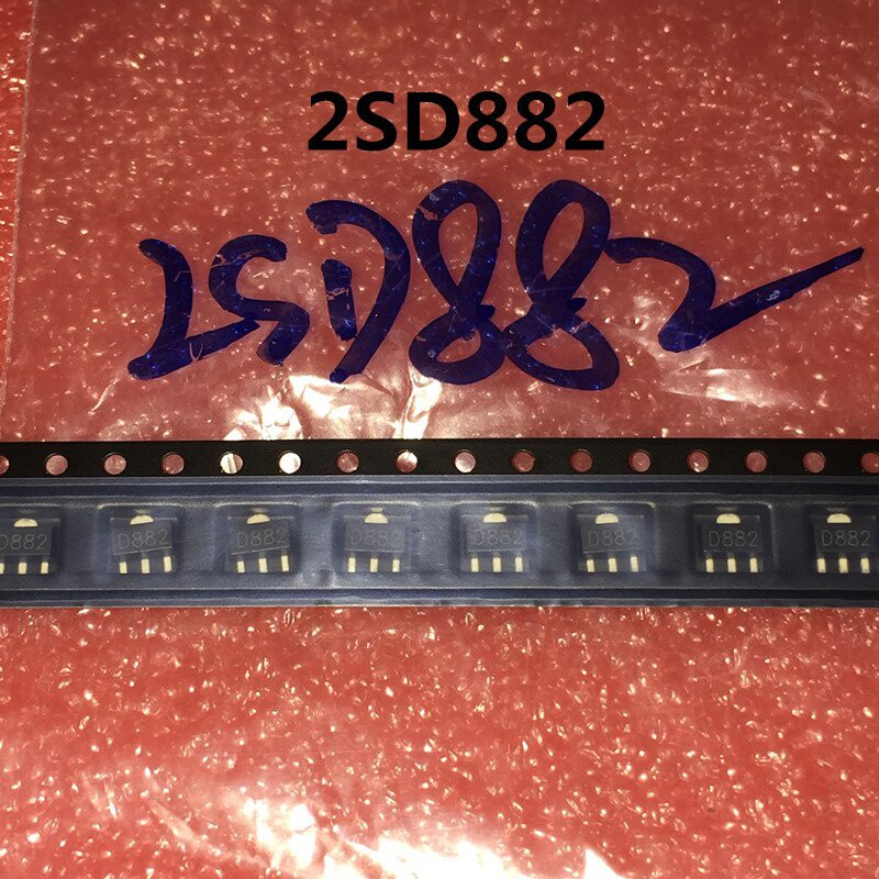 10 ชิ้น/ล็อต 2SD882 D882 SOT89 SOT-89 SMD ใหม่