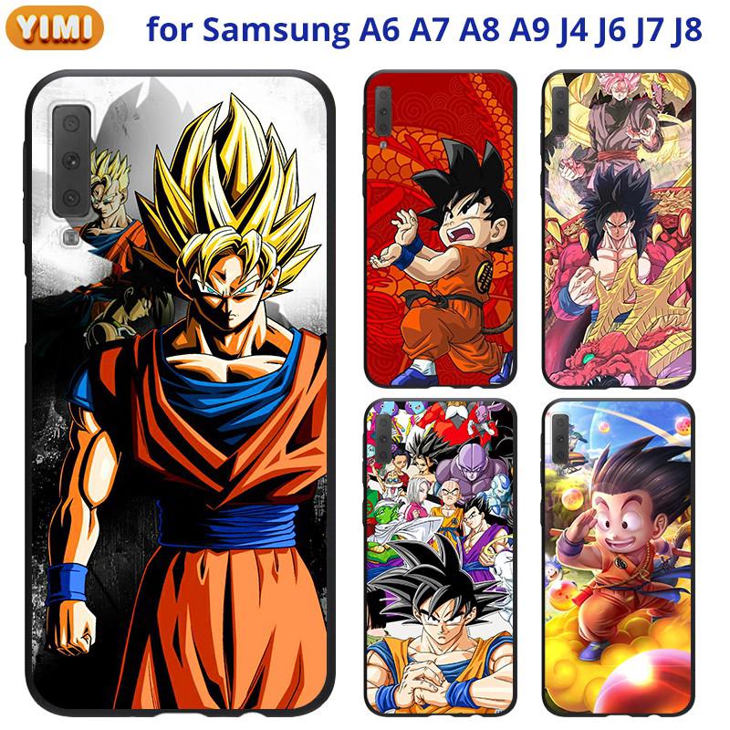 เคส SAMSUNG A22 A42 A50 A30S A50S A20S A21S J4+ J6+ J7+ J7 Prime Pro มือถือสำหรับเคสโทรศัพท์มือถือลายการ์ตูน Saiyan สําหรับ