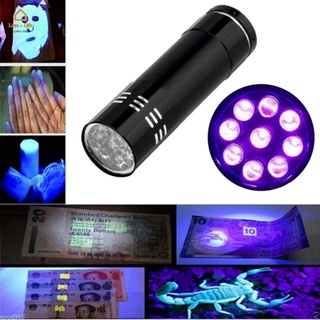 ไฟฉาย 9 Led อลูมิเนียมอัลลอยด์ Uv / กระเป๋าง่ายต่อการออกแบบง่ายต่อกลางแจ้ง