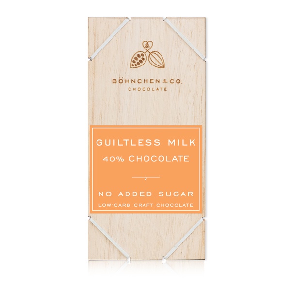 Böhnchen & Co. Milk 40% with cacao nibsChocolate bar มิลค์ช็อกโกแลต