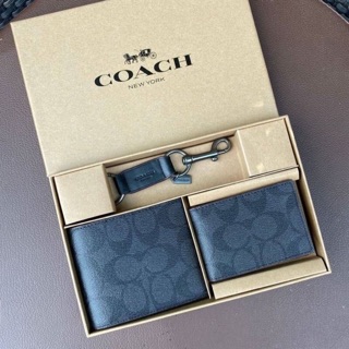 Coach #F41346 เซตกระเป๋าตังค์ชาย