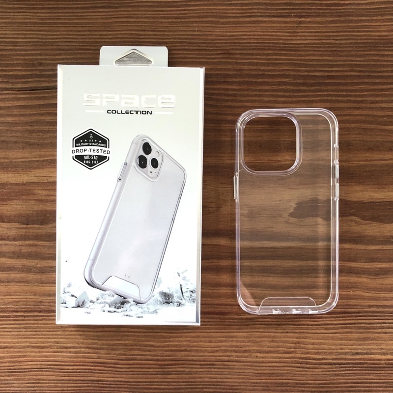 เคสใสปุ่มเงิน case space iphone 11 12 13 14 พร้อมกล่อง