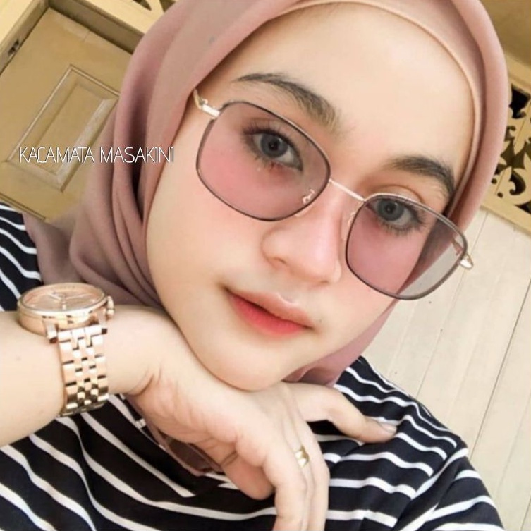 MINUS GLASSES + เลนส์ PHOTOCHROMIC แว่นตาผู้หญิง 6639 TITANIUM