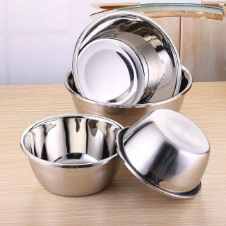 KITCHENWARE_NUMBER1 [พร้อมส่ง] กะละมังสแตนเลส (ตั้งเตาไฟฟ้าได้)