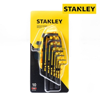 STANLEY 69-254-22 ชุดประแจ6เหลี่ยมก้านสั้น10ชิ้น