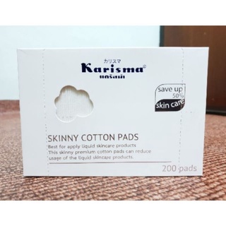 Karisma Skinny cotton pads แคริสม่า สกินนี่ คอตตอน แพด สำลีเช็ดหน้า จำนวน 200 แผ่น