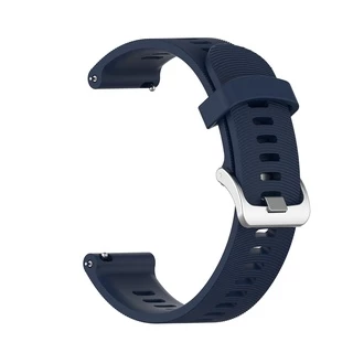 สายนาฬิกา ซิลิโคน หัวเข็มขัดโลหะ คลาสสิก สำหรับ Garmin Forerunner 645 245 245M 165 55 158 570 42mm 170 70