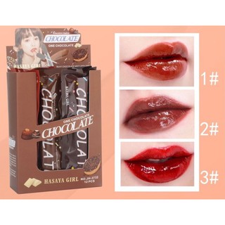 พร้อมส่ง Hasaya girl one chocolate  ลิปกรอสเนื้อฉ่ำวาว โทนสีสวย ทาง่าย No.JH-3732