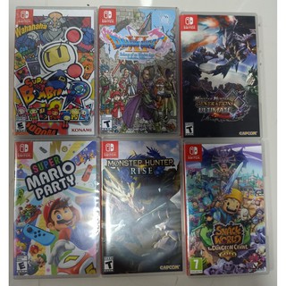 เกมส์ Nintendo Switch มือสอง Monhun Rise monhun U mario party Dragon Quest 11 bomberman