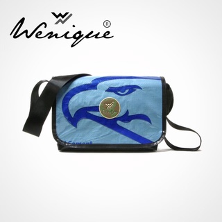 Messenger Bag  Premium Limited Blue Eagle  กระเป๋าสะพายข้าง ลายอินทรี  ขนาด 34*21*11 ซม. (G005)