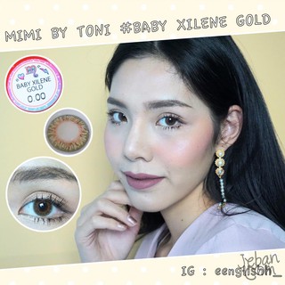 คอนแทคเลนส์ มีมี่บายโทนี่ รุ่น Baby Xilene Pink / Gold ขนาดเท่าตา