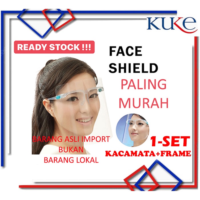 [KUKE]  Face Shield Nagita Kacamata / Dental Facemask  / Pelindung Wajah APD / FaceShield anti virus