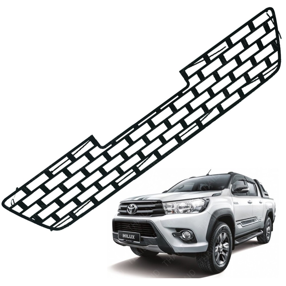 ตระแกรง ล่าง ครอบกันชนหน้า สีดำ 1 ชิ้น สำหรับ โตโยต้า Toyota ไฮลักซ์ Hilux รีโว่ Revo ปี 2015 2016 2