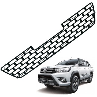 ตระแกรง ล่าง ครอบกันชนหน้า สีดำ 1 ชิ้น สำหรับ โตโยต้า Toyota ไฮลักซ์ Hilux รีโว่ Revo ปี 2015 2016 2017