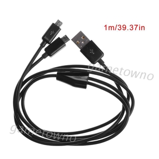 สายชาร์จ Usb 2 . 0 Type A Male To Dual Micro Usb