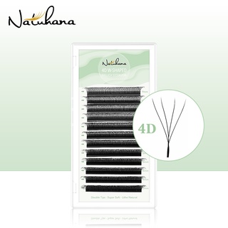 NATUHANA ขนตาปลอม 4D 5D สําหรับต่อขนตา