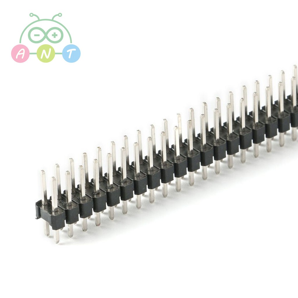 พร้อมส่ง-2x40 Pin Pitch 2.54 mm Straight Male Dual Row Header Strip PBC Connector Socket for Arduino