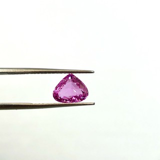 Natural 1.56cts VVS2 Pink Sapphire Pear Fancy Intense No Treatment Madagascar