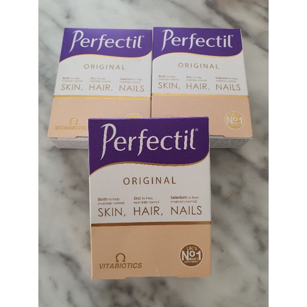 (พร้อมส่งของแท้จาก UK EXP11/2026) Perfectil Original วิตามินสำหรับผิว ผม เล็บ 30 เม็ด (1เดือน)