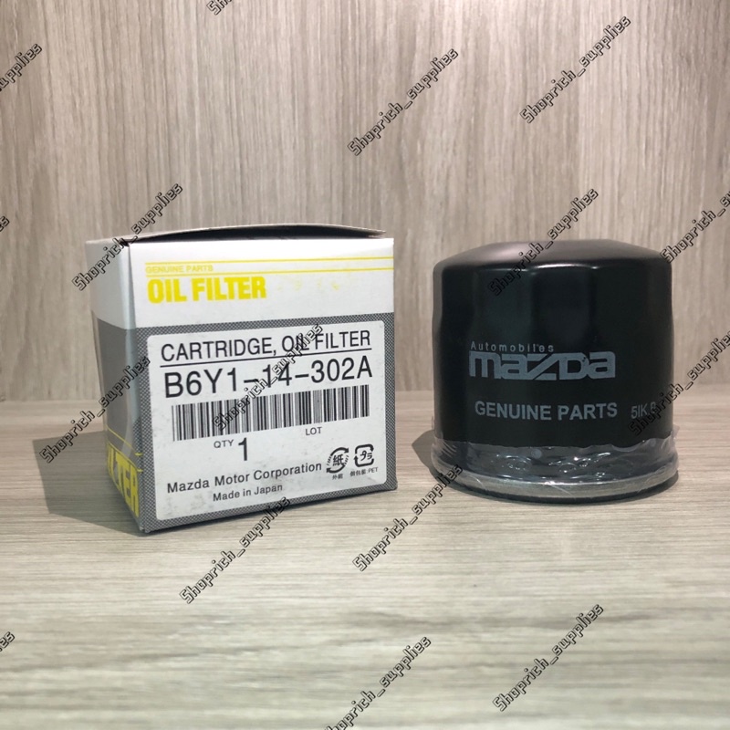 MAZDA กรองน้ํามันเครื่อง (B6Y1-14-302A) 2, 3, 323, 626, RX8, FORD LASER