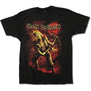 ROUND คอลูกเรือtultex iron maiden benjamin breeg black tee shirt short sleeve sport oversize ผู้ชายคลาสสิกวันเกิดของขวัญ