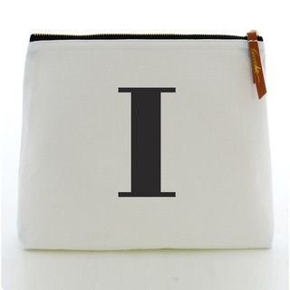 กระเป๋า ALPHABET MAKEUP BAGS LARGE WHITE “I”