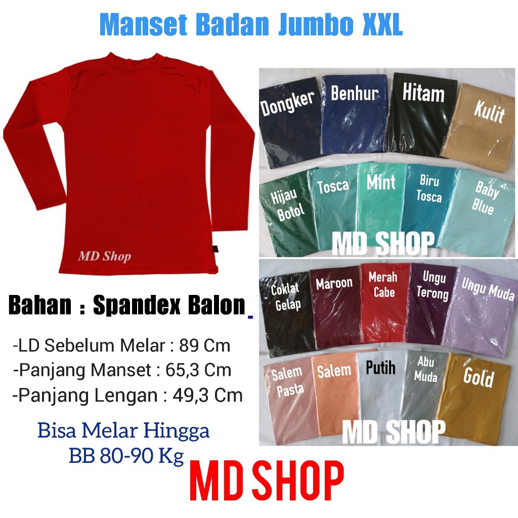 - MD SHOP JUMBO XXL Spandex Body Cuff