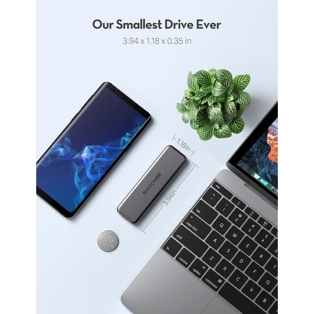 พร้อมส่ง RAVPower Mini External SSD Hard Drive 1TB512GB - groov.asia ...