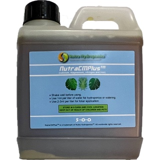 Nutra Hydroponics NutraCM+ 1 liter bottle - Compare to CalMag Plus CalMag+ General Hydroponics  FOX FARM DWC