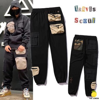 【The Lemon】กางเกง Travis Scott 20SS แฟชั่นบุคลิกภาพ