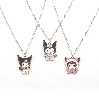 New Cartoon Fresh and Sweet Kulomi Dripping Oil Necklace Sweet and Cool Wind Male and Female Students Girlfriends Necklace All-match