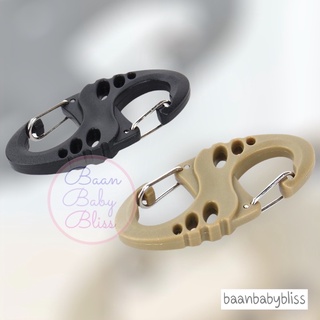 คาราบิเนอร์คุณภาพดี สองตะขอเกี่ยว สแนบลิงค์ ตะขอ Snap link  Carabiner ตั้งแคมป์ อุปกรณ์ตั้งแคมป์ เดินป่า Camp