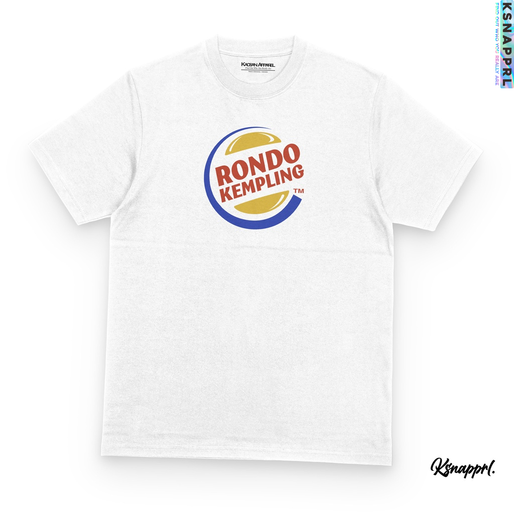 "Rondo Kempling" ล้อเลียนเสื้อยืด - King Burger เสื้อยืด/เสื้อยืด Paraodi/แบรนด์ล้อเลียนเสื้อยืด/เสื