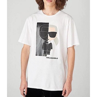 [100% Cotton]เสื้อยืด คอปก ผ้าฝ้าย พิมพ์ลายโลโก้ Karl สวมใส่สบาย อินเทรนด์