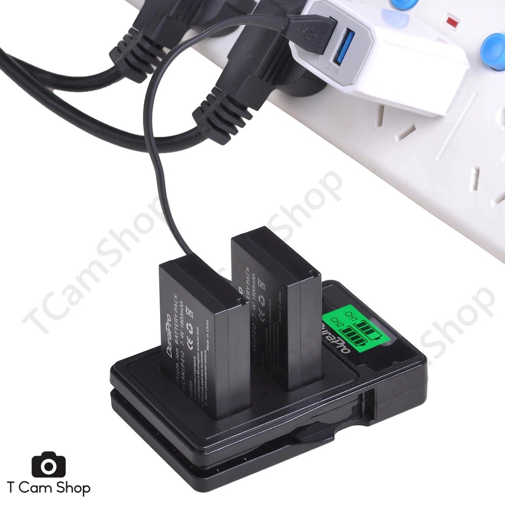 แท่นชาร์จ + 2x แบตเตอรี่ LP-E12 LPE12 สำหรับ กล้อง แคนนอน Canon EOS M10 M50 M200 M100 100D