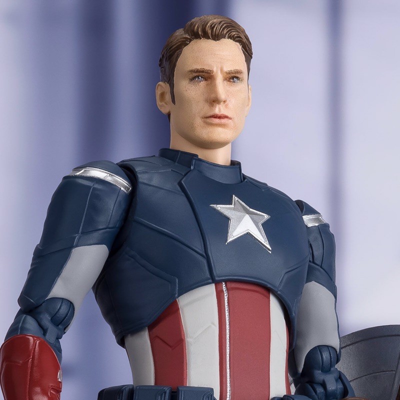 S.H.Figuarts Captain America -[CAP VS. CAP] EDITION- (Avengers: Endgame) SHF Marvel กัปตันอเมริกา ฟิกเกอร์แท้ โมเดลฮีโร่