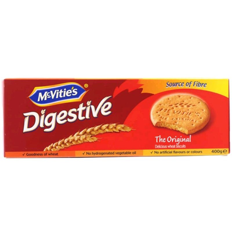 แมควิตี้ บิสกิสข้าวสาลี รสดั้งเดิม Mcvitie's Digestive Original Biscuit 250 & 355g.