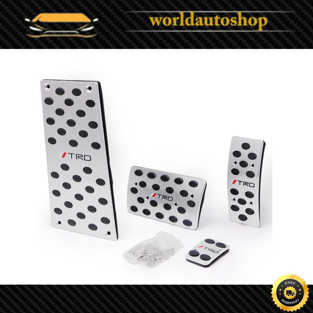 แป้นเหยียบ TRD เกียร์ออโต้ 4 ชิ้น Toyota Hilux Revo, Corolla Altis, Camry, Commuter Hiace , Vios , Y