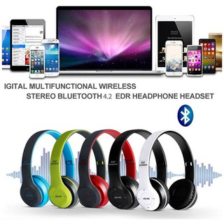 🔥ราคาขายส่ง🔥COD หูฟังครอบบลูทูธ Wireless Bluetooth Headphone-P47