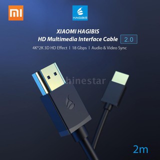 สายเคเบิ้ลทีวีXiaomi Hagibis อินเตอร์เฟสมัลติมีเดียเคเบิ้ล 4 K 3 D ชุบทอง