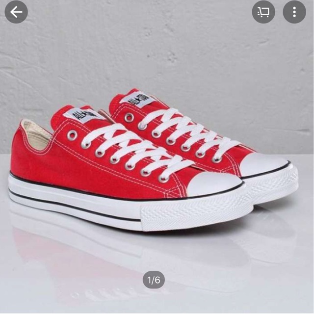 รองเท้าใบ CONVERSE ALL STAR ของแท้ (สีแดง) 36.5