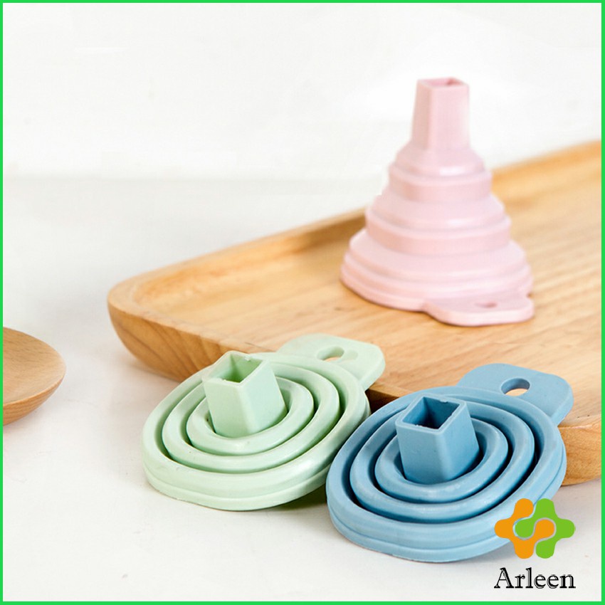 Arleen กรวยซิลิโคน พับเก็บประหยัดพื้นที่ พกพาสะดวก Silicone funnel - รูปที่ 6