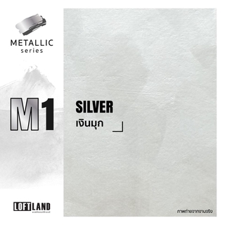 LOFTLAND ปูนลอฟท์ขัดมันสำเร็จรูป สีลอฟท์ Metallic series  M1 Silver เงินมุก