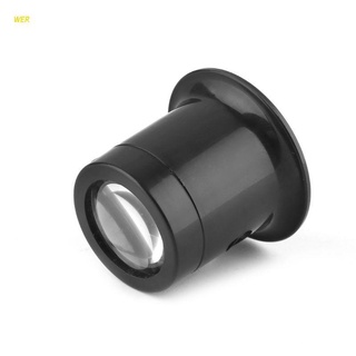 10X Monocular Resin Magnifier Watch Jewelry Repair Tools Loupe Lens Black