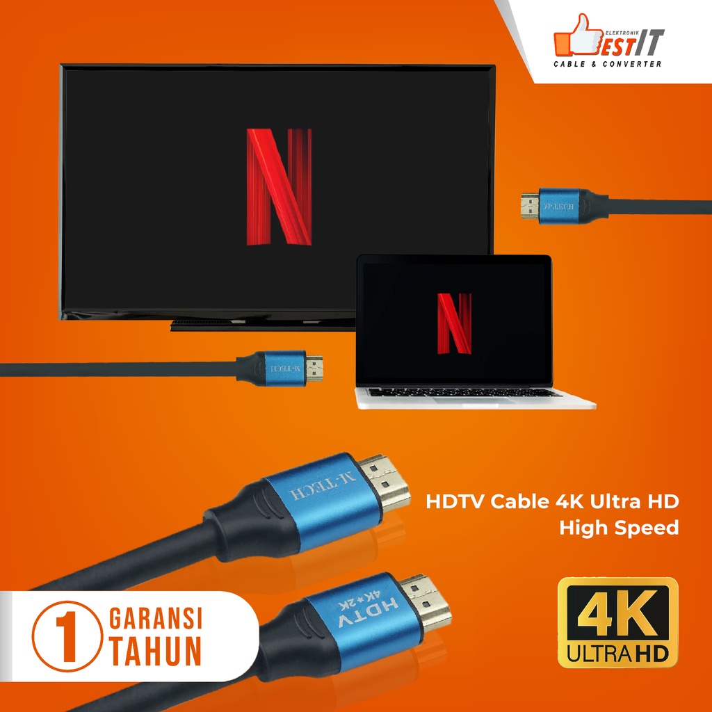 HDMI 2.0 4K Gold Plated Male to Male HDTV LCD Projector สาย M-Tech