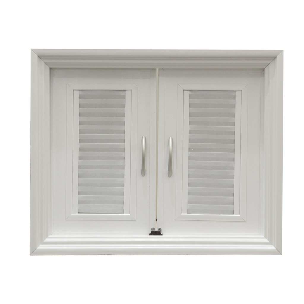 ☞◐✸Dohome บานซิงค์คู่ PVC รุ่น LE-O (UV) สีขาว |ZWF|