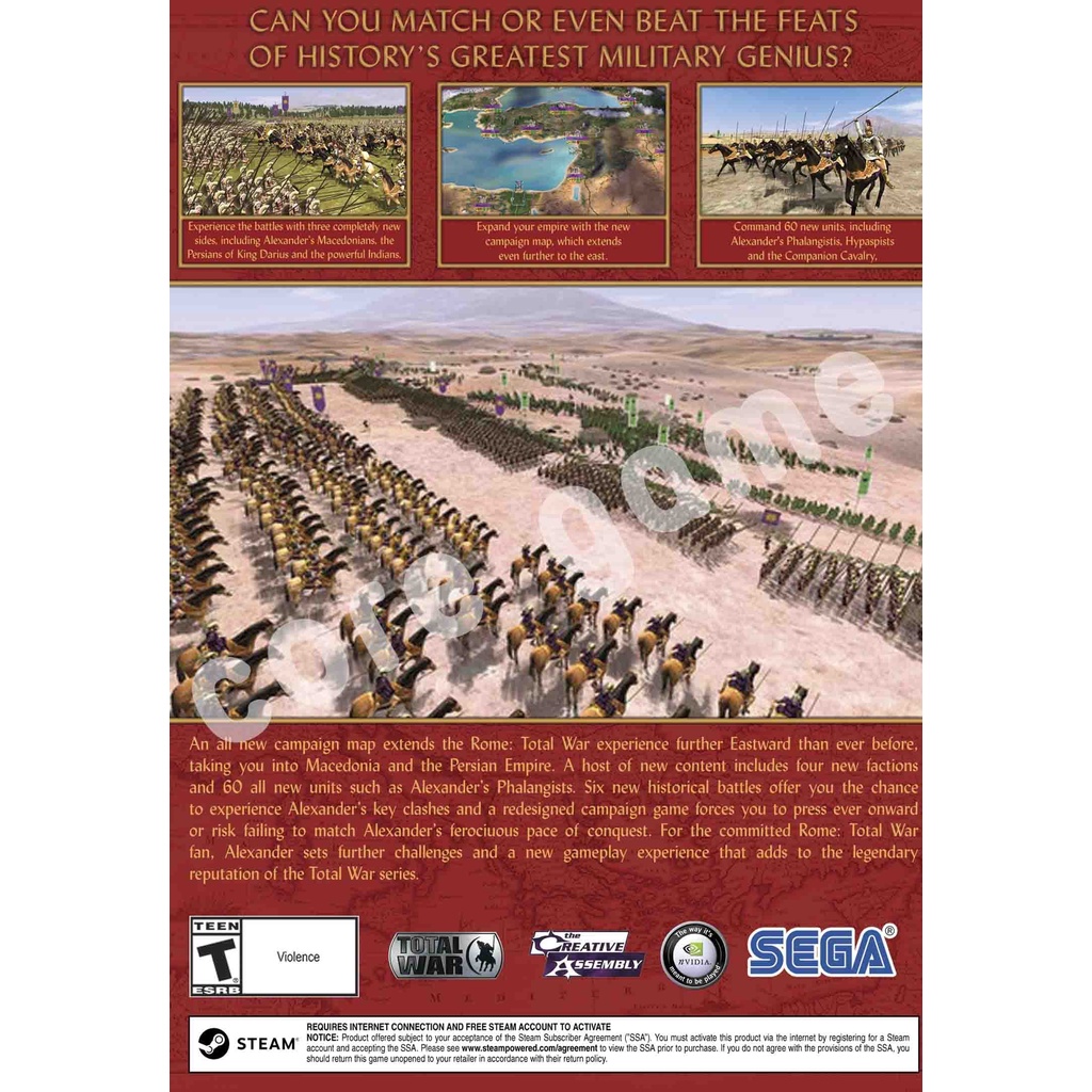 Rome Total War Collection (3 Game) 2004 มีคลิป VDO แนะนำการติดตั้ง แผ่นและแฟลชไดร์ฟ  เกมส์ คอมพิวเตอร์  Pc และ โน๊ตบุ๊ค