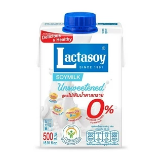 เเลคตาซอย ไม่หวาน 500 มล. (จืด) ขายยก 3 ลัง (รวม 36 กล่อง )