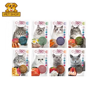 6 แถม 1 Ostech Ultra Wet Cat Food ออสเทค อาหารเปียกแมว 70g.*7 ซอง